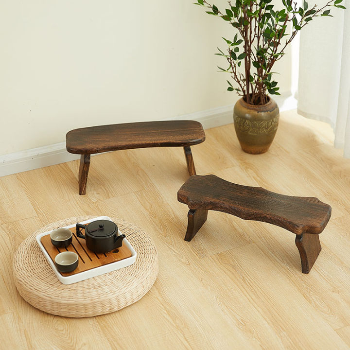 Solid Wood Bench Meditation Buddhist Stool Square Meter Stool Household ...