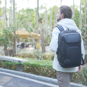 Heroic knight Mens Waterproof Business Travel Backpack - 17.3" Laptop Compartment High Capacity Multifunctional with USB Charging Port