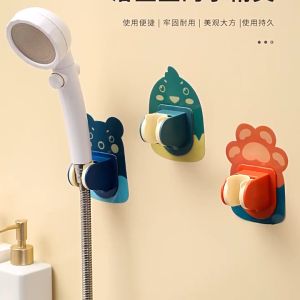 บัวชั้นวางในห้องน้ํา ที่วางฝักบัวอาบน้ำ 5 ชุด ลายการ์ตูน ปรับองศาได้ ไม่ต้องเจาะผนัง