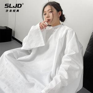 ผ้าคลุมตัดผมไม่ติดผ้าตัดผมสำหรับร้านการทำผมใช้เฉพาะร้านการทำผมมีแขนผ้าสำหรับทำผมคุณภาพสูงสำหรับร้านตัดผมเอิร์นเทรนต์