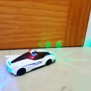 Mainan Anak Mobil Mobilan Police Car 4D Lampu & Bump n Go