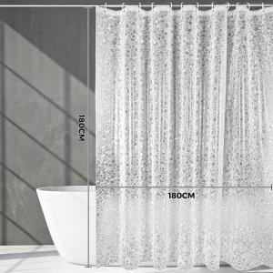 PEVA Gravel Shower Curtain Transparent Lining Waterproof Bathtub Bathing Cover Gravel Bathroom Bath Curtains Liner For Bathroom