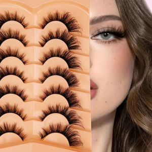 ขนตาปลอมแบบตาแมว 7 คู่ ต่อขนตาให้ยาวขึ้น งอนเด้ง ฟูสวย