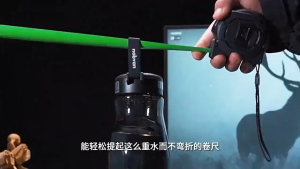 5/10M measuring tape Self -locking Fluorescent Steel Roll High -precision Laser Jet Black Gold Box Ruler