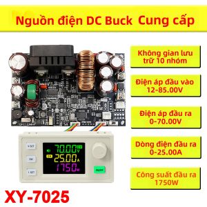 70V/25A/1750W CNC Ổn Định Điện Áp Nguồn Điện Bộ Chuyển Đổi Buck CC CV Step-Down Module Dòng Điện Không Đổi Điện Áp Không Đổi