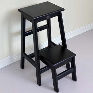 Home Multi-use Foldable Ladder 3-Step Wooden Stool