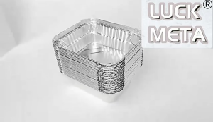100PCS Aluminum Foil Tray With Lid Thickening Loaf Pan Food Grade ISO Certified Rectangle/Solo Pan Wholesale