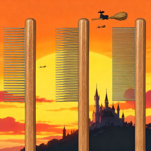 Cat and Dog Pet Grooming Comb - Stainless Steel Teeth Wooden Handle Suitable for Long and Short Hair Durable Pet Grooming Tool Shedding Comb