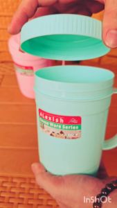 Gelas Mug Tutup Jumbo ALX Benji 1000ML Satuan Wadah Minum Anti Panas Food Grade Plastik