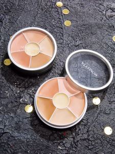 MONLEYTA | Authentic Six Color Concealer Foundation Cover Face Acne Birthmarks Dark Circles Powerful Tattoo Base Plate Makeup Remover