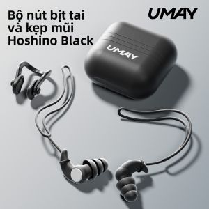 Umay(佑美) | Nút tai bơi bằng silicone chống nước kèm kẹp mũi không cách âm dùng cho trẻ em và người lớn