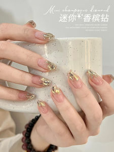 Nail Style Champagne Diamond Nail Drill Decor Flat Bottom Diamond Decoration Non-Standard Shape Nail Accessories Beauty Tools