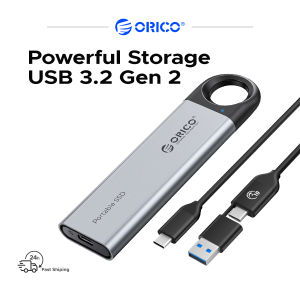ORICO USB SSD แบบพกพา3.2 Gen 2ความเร็วสูงถึง1000เมกะไบต์/วินาทีสูงสุด256G/512G/1TB/2TB ตัวเลือกความจุประเภท C ถึง C/A