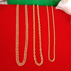 Kalung Wanita Rantai Tempahan Lapis Emas Anti Karat