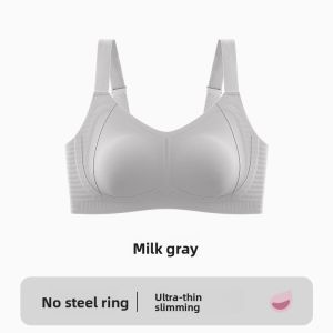 MiiOW | Wireless Sports Bra Womens Full Cup Thin Style No Trace Anti-Sagging Underwear Breathable Comfortable All Season V-Neck Design