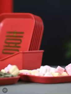 HTF 8pcs/set Kitchen Red Square Plate Set: A Comprehensive Guide