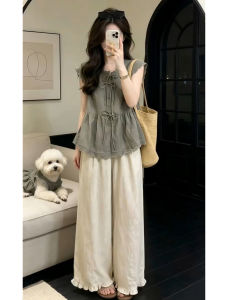 DUOMIAOTU | Elegant Relaxing Style Summer Korean Fashion Outfit Set