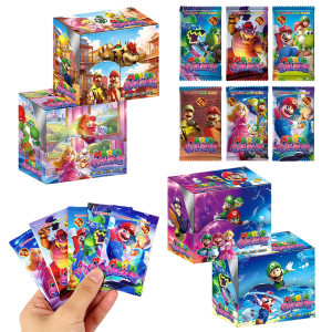 Bandai | Super Mario Galaxy Trading Cards Collectible Booster Box 288 Anime Game Character Cards for Fans Ideal Collectible & Party