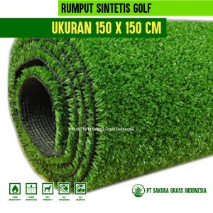 promo rumput sintetis golf ukuran 150x150 cm