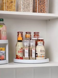 360 Degree Non-Skid Space Saving Rotating Tray / Turntable / Lazy Susan for Kitchen Cabinet