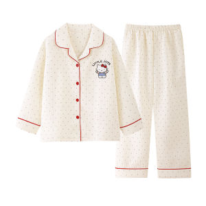 ANZHAOQI | Winter Thickened Air Layer Girls Sleepwear Set