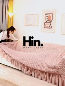 Ga Bọc Ghế Sofa Đơn Bọc Ghế Sofa Băng Bọc Ghế Sofa 1 2 3 4 Chỗ Ngồi Vải Ô Vuông Nhật - Hịn Decor