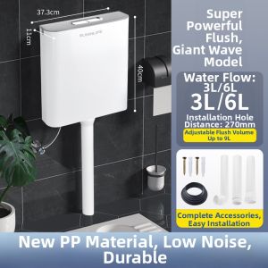 SUNINLIFE | Odorless High Power Toilet Squat Pan Cistern Set