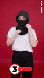 Khăn trùm đầu SWAT F6 đi nắng chống gió bụi hoàn hảo vải spandex thoáng khí thấm hút mồ hôi tốt