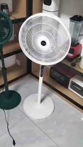 【Buy 1 Take 1】LIJU 16 Inch Electric Fan 8 Speed Dual Blades Remote Control Electric Stand Fan Adjustable Noise Reduction Floor Fan