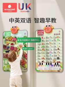 Baby Early Education Sound Wall Stickers Alphabet Letter Table Phonics Reading Machine Childrens Learning Toys Sound Wall Stickers