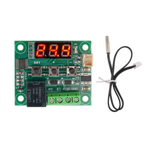 Aideepen | W1209 DC 12V Red Light Heat Cool Temp Thermostat Temperature Control Switch Temperature Controller