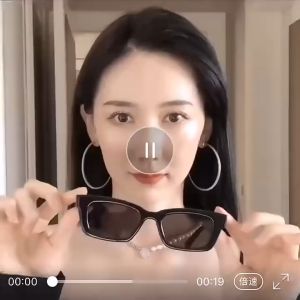 Trendy Store-C660 Kacamata Hitam Sunglasses Pria Wanita / Kacamata Bentuk Persegi Panjang Gaya Retro