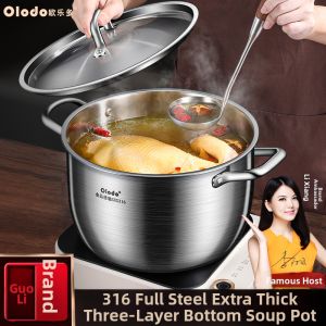 Olodo | Gas & Electric Compatible Large Volume Soup Pot