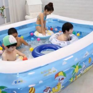 (Air pump 159PHP) Kids Bath Pool Outdoor Play Bathing Pool Water Girls Children 3layer Swimming Pool For kids mura lang