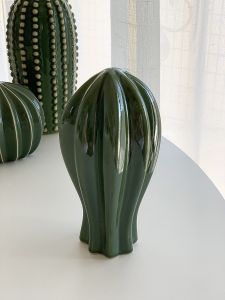 Annie Garden Ceramic Cactus Decorative Figurine Creative Home Hotel Decoration Spineless Succulent Plant Dry Flower Arrangement