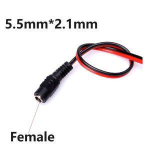12V 24V DC 5.5x2.1mm Nam Đến Nữ Đầu Cắm Jack Power Pigtail Cáp Cho Camera Quan Sát Cổng Kết Nối Đuôi Dây Nối Dài