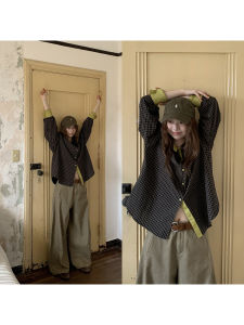Plaid French Style Layering Shirt