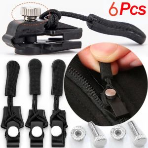 6Pcs Zipper Repair Kit Universal Instant Zipper Repair Replacement Zipper for Jacket Bags Coat Free Sewing