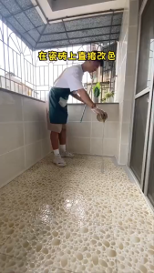 สีทากระเบื้อง สีทาพื้นกระเบื้องห้องน้ำ สีทากระเบื้อง ผนัง พื้นบ้าน กันซึม กันลื่น สีทาภายใน สีกันลื่น มีสีต่างๆให้เลือก