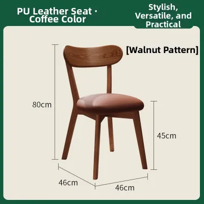 Mufengzhinan | Retro Zen Style Solid Wood Dining Chair With Backrest