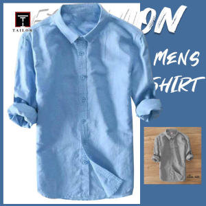 TAILOR SlimFit Premium Quality 100% Cotton Plain Shirt For Men Size M-5XL Ready Stock