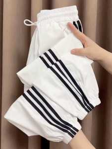 กางเกงลำลองเอวสูงสำหรับผู้หญิง กางเกงขายาวทรงหลวมสไตล์ฮาราจูกุ ทรงสลิมฟิต ทรงหลวม ทรงสลิมฟิต กางเกงขายาวทรงสลิมฟิต