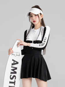 Bộ Đồ Bơi Liền Thân Dài Tay Kiểu Váy Chống Nắng Nhanh Khô Che Bụng Giảm Béo Dành Cho Nữ Bộ Đồ Bơi Lướt Sóng Thể Thao Mùa Hè