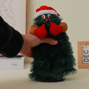 Musical Dancing Christmas Tree Cuteoy Christmas Tree Plush Toy Singing Jingle Bells Swinging Electric Interactive Xmas Birthday Gift for Kids