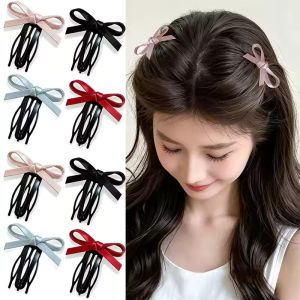 10Pcs Korean Sweet Bow Invisible Three Toothed Comb Hairclip Non Slip Barrettes Traceless Versatile Hairpin Women Hair Accessories