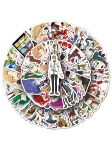 No-Vocation Reincarnation High Definition Stickers 50 Pcs Mobile Phone Case Helmet Luggage Sticker Anime Travel Character Rudy