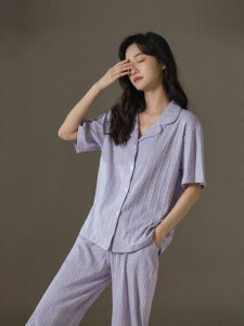 me home wear | Bộ Đồ Ngủ Mỏng Mùa Hè Cotton Sạch Mới