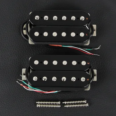 ชุดปิ๊กอัพกีตาร์ไฟฟ้า FLEOR รุ่น High Output Alnico 5 แบบ Double Coil Humbucker สีดำ