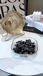 Set 4 Khay Đĩa Nhựa Gấu Trong Suốt Đựng Thức Ăn Tráng Miệng Bánh Kẹo Đa Năng M.K