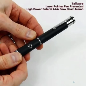 Taffware Laser Jarak Jauh Pointer Pen Presentasi High Power Baterai AAA 5mw Beam Merah